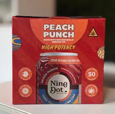 NINE DOT PEACH 4PK (10MG THC) | HighTower Drinks