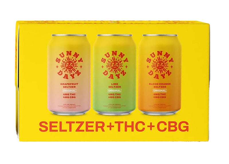 SUNNY DAYZ OG VARIETY PACK 6PK 12OZ (4MG-CBG)(4MG-THC) | HighTower
